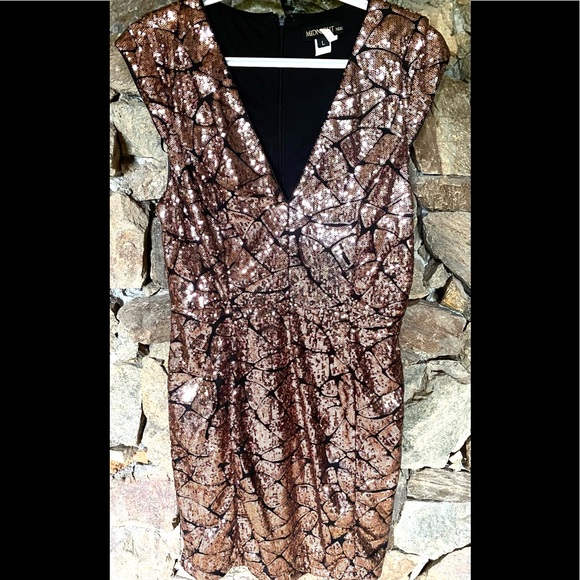 Beautiful sequin black & gold party dress - Picture 1 of 3